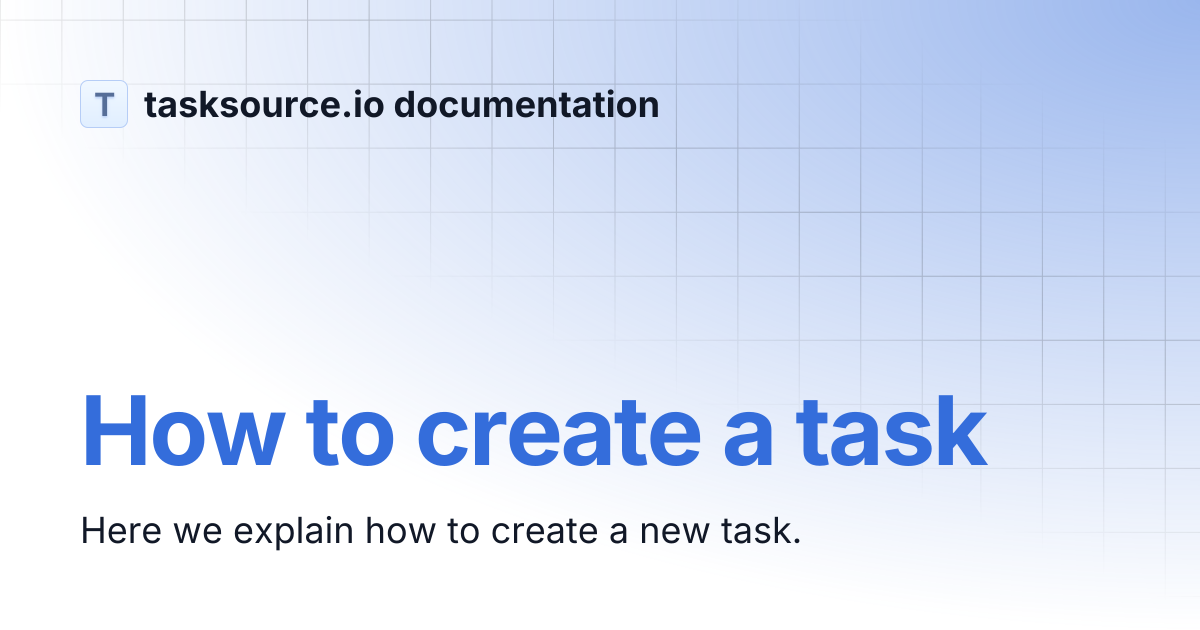 How to create a task | tasksource.io documentation